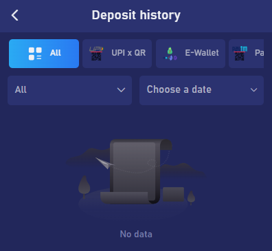 deposit and withdrawal